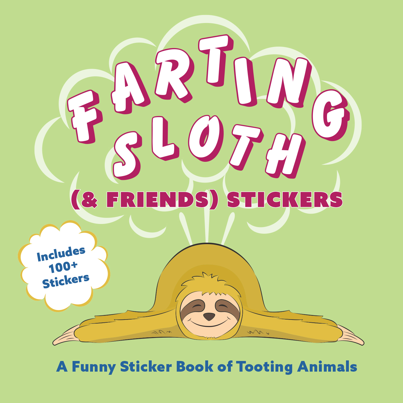 Farting Sloth Stickers