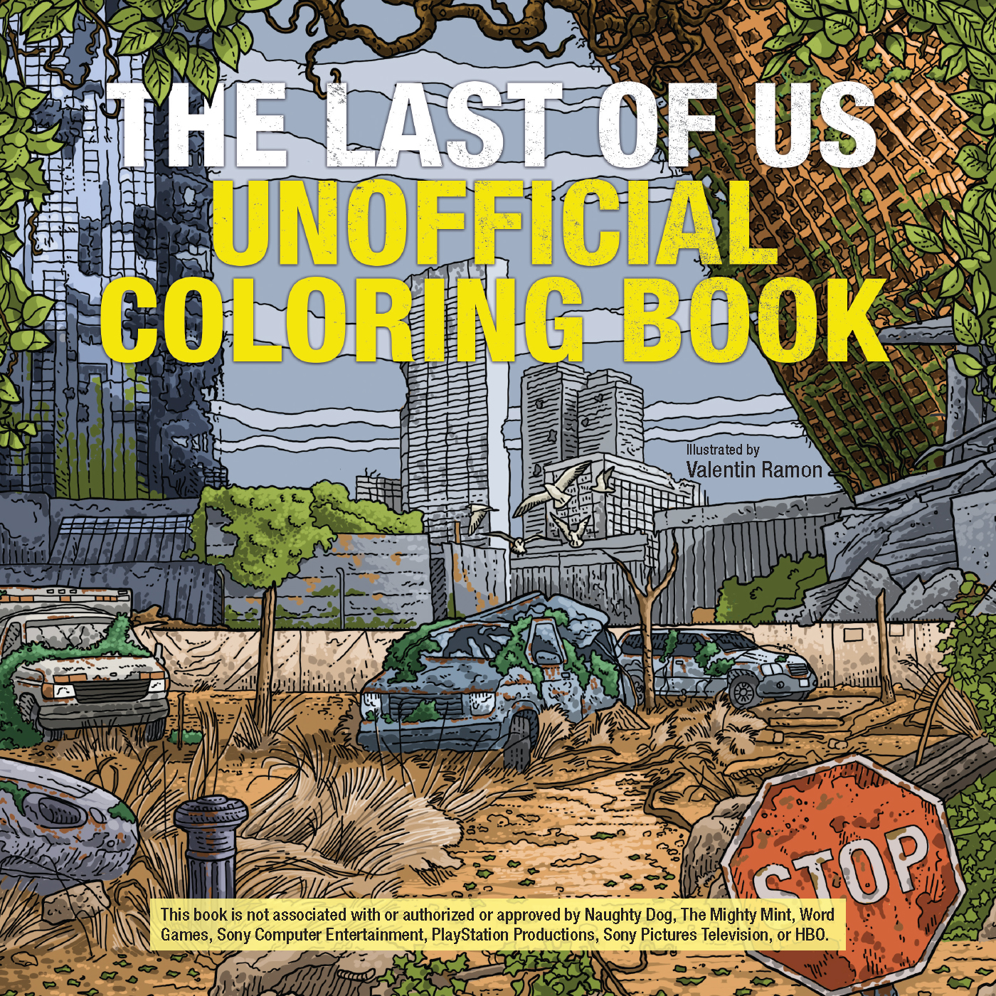Last of Us Unofficial Coloring Book-front.indd