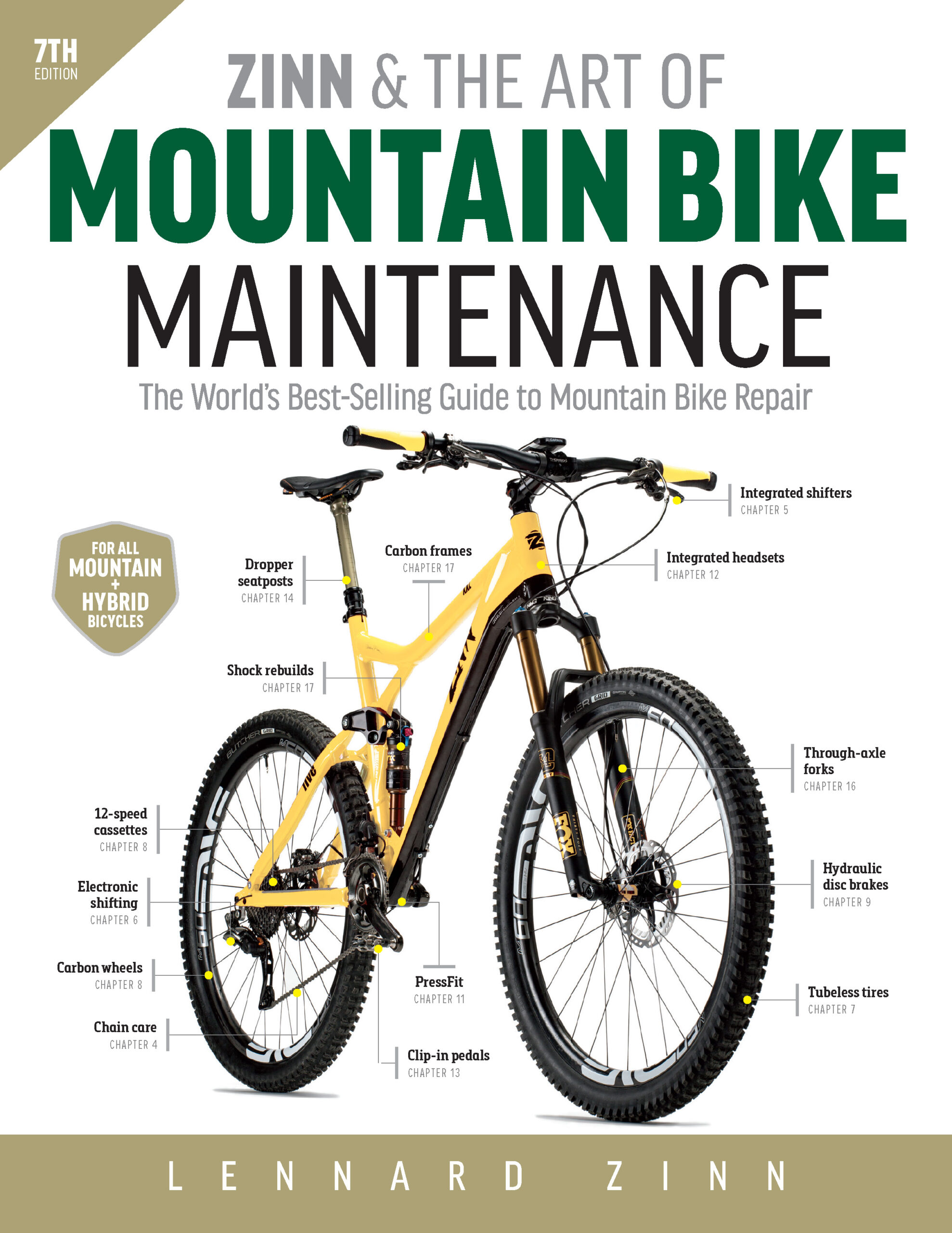 Zinn Mountain Bike Maintenance 7e-front.indd