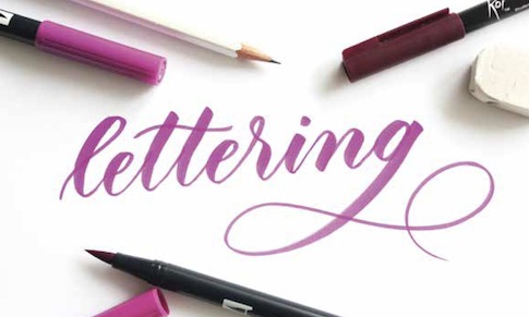 brush pen lettering tutorial