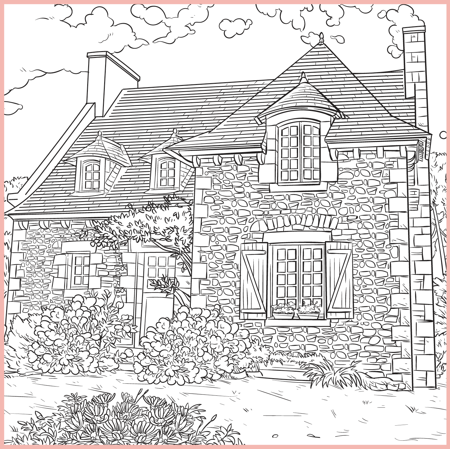 Free Cottagecore Aesthetic Coloring Pages   Ulysses Press