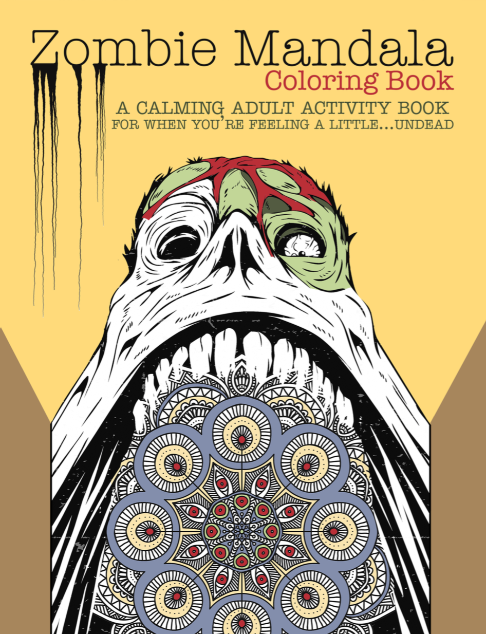 Zombie Mandala Adult Coloring Book